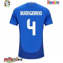 Camiseta Italia Alessandro Buongiorno #4 Primera Equipación Eurocopa 2024 manga corta